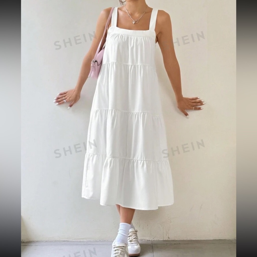 SHEIN white dress